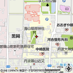 兵庫県丹波篠山市山内町周辺の地図