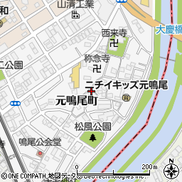 愛知県名古屋市南区元鳴尾町314周辺の地図