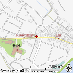 滋賀県東近江市永源寺高野町周辺の地図