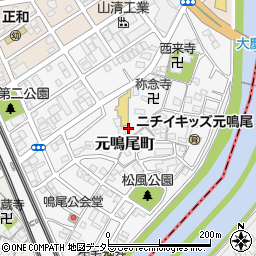 愛知県名古屋市南区元鳴尾町318周辺の地図