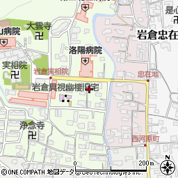 京都府京都市左京区岩倉上蔵町87周辺の地図