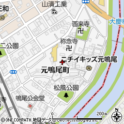 愛知県名古屋市南区元鳴尾町316周辺の地図