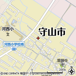滋賀県守山市小島町1437-12周辺の地図