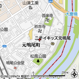 愛知県名古屋市南区元鳴尾町306周辺の地図