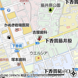 清水銀行下香貫支店 ＡＴＭ周辺の地図