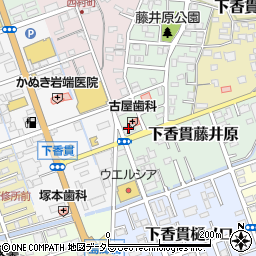 清水銀行下香貫支店周辺の地図