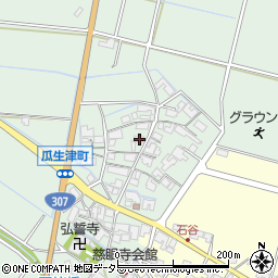 滋賀県東近江市瓜生津町1212周辺の地図