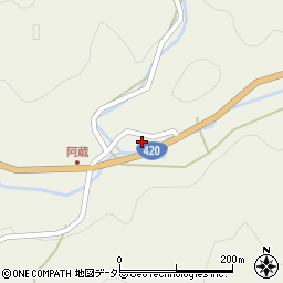 愛知県豊田市阿蔵町西街道2周辺の地図