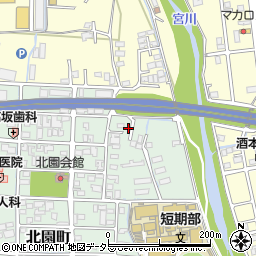 岡山県津山市北園町43-10周辺の地図