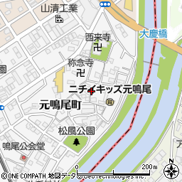愛知県名古屋市南区元鳴尾町305周辺の地図