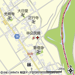 滋賀県蒲生郡竜王町林358周辺の地図