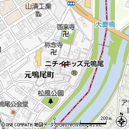 愛知県名古屋市南区元鳴尾町292周辺の地図