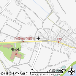 永源寺町高野土地改良区周辺の地図