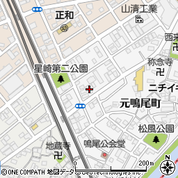 愛知県名古屋市南区元鳴尾町75周辺の地図