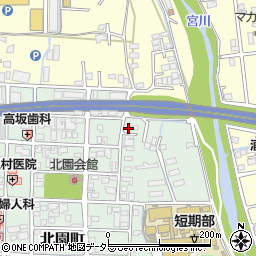 岡山県津山市北園町30-29周辺の地図