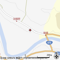 愛知県東栄町（北設楽郡）中設楽（下加賀野）周辺の地図
