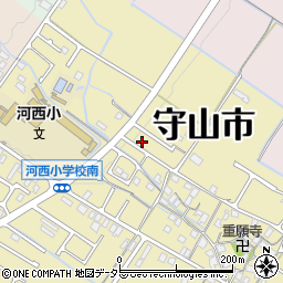 滋賀県守山市小島町1437-14周辺の地図