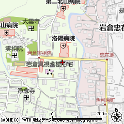 京都府京都市左京区岩倉上蔵町88周辺の地図