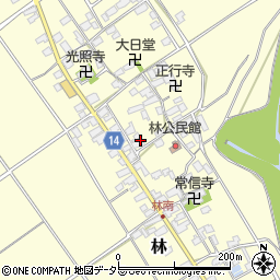 滋賀県蒲生郡竜王町林585周辺の地図