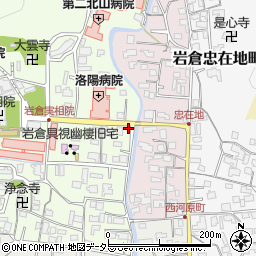 京都府京都市左京区岩倉上蔵町86周辺の地図