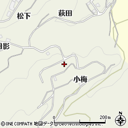 愛知県豊田市上脇町萩田15周辺の地図