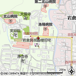 京都府京都市左京区岩倉上蔵町97周辺の地図