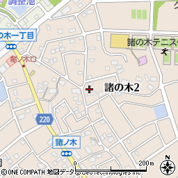 愛知県名古屋市緑区諸の木2丁目317周辺の地図