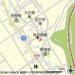 滋賀県蒲生郡竜王町林370周辺の地図