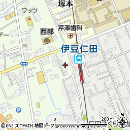 静岡県田方郡函南町間宮613-13周辺の地図