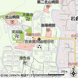 京都府京都市左京区岩倉上蔵町99周辺の地図