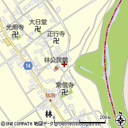 滋賀県蒲生郡竜王町林360周辺の地図