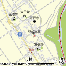 滋賀県蒲生郡竜王町林369周辺の地図