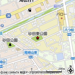 砂田東公園周辺の地図