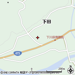 愛知県北設楽郡東栄町下田前田周辺の地図