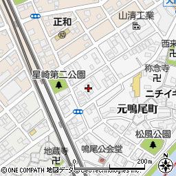 愛知県名古屋市南区元鳴尾町46周辺の地図
