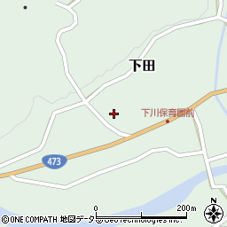 愛知県東栄町（北設楽郡）下田（前田）周辺の地図