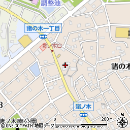 愛知県名古屋市緑区諸の木2丁目2163周辺の地図