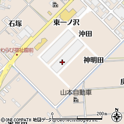 愛知県みよし市三好町沖田周辺の地図