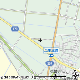 滋賀県東近江市瓜生津町2705周辺の地図
