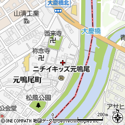 愛知県名古屋市南区元鳴尾町394周辺の地図