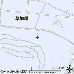 岡山県真庭市草加部周辺の地図