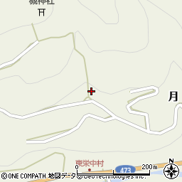 愛知県東栄町（北設楽郡）月（西大平ノ）周辺の地図