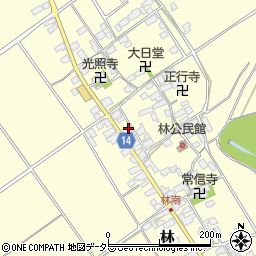 滋賀県蒲生郡竜王町林564周辺の地図
