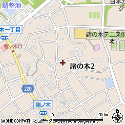 愛知県名古屋市緑区諸の木2丁目303周辺の地図