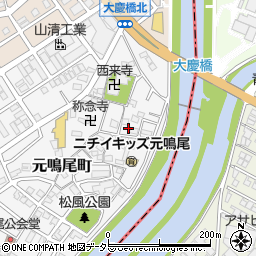 愛知県名古屋市南区元鳴尾町392周辺の地図