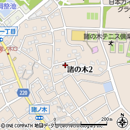 愛知県名古屋市緑区諸の木2丁目305周辺の地図