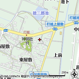 愛知県みよし市打越町上屋敷周辺の地図