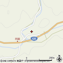 愛知県豊田市阿蔵町（西街道）周辺の地図