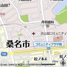 大山田５号棟周辺の地図