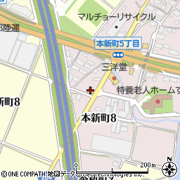 コメダ珈琲豊田本新町店周辺の地図